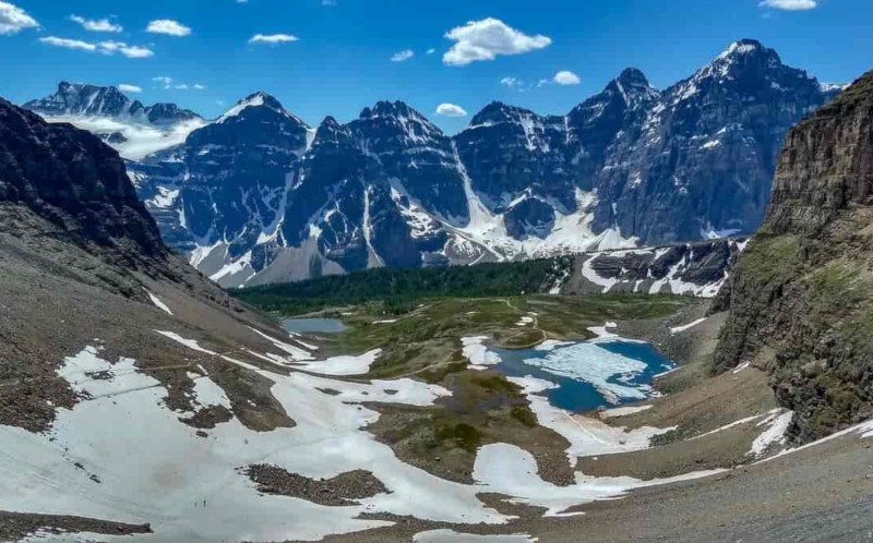 View of lower and upper Minnestimma Lake's.